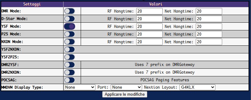 EA7EE YSF mode